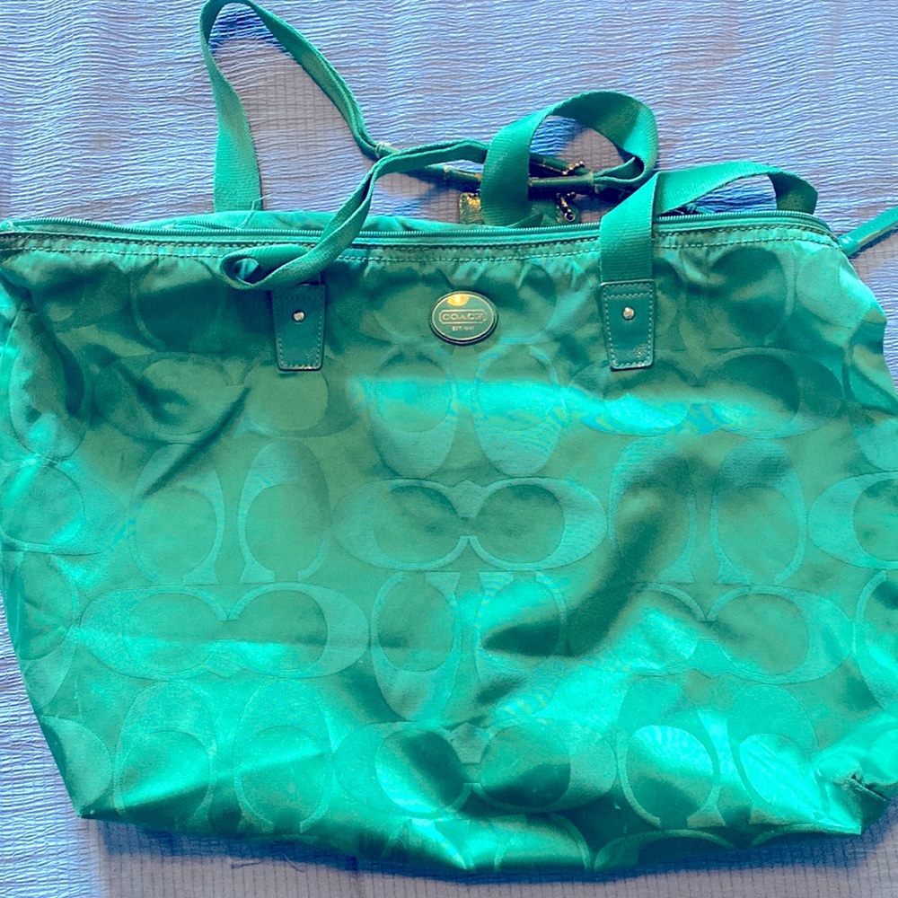 Coach Tote with Makeup Bag